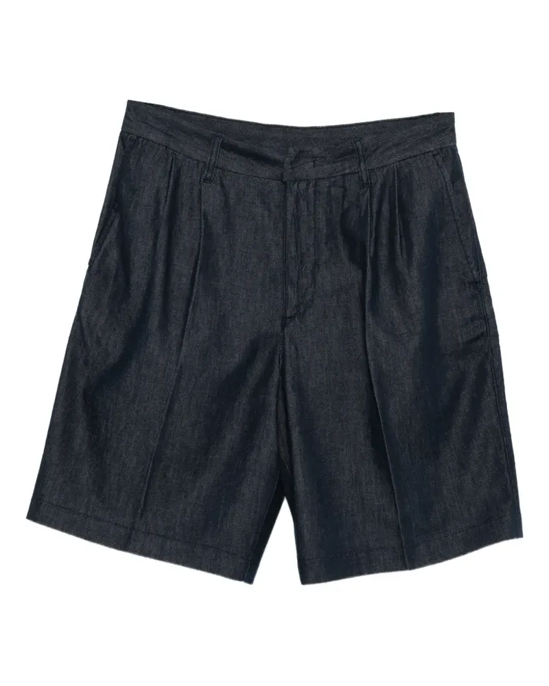 Emporio Armani Capsule Shorts mit Falten - Blau Blau