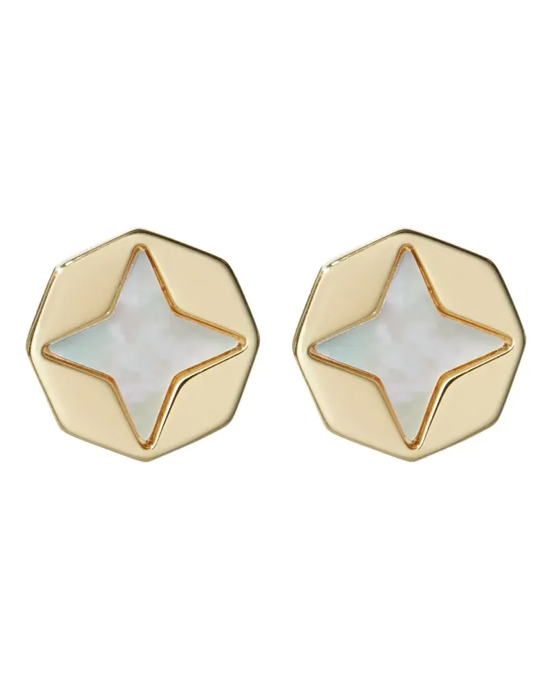 Tory Burch Ohrstecker mit Perlmutt - Gold Gold