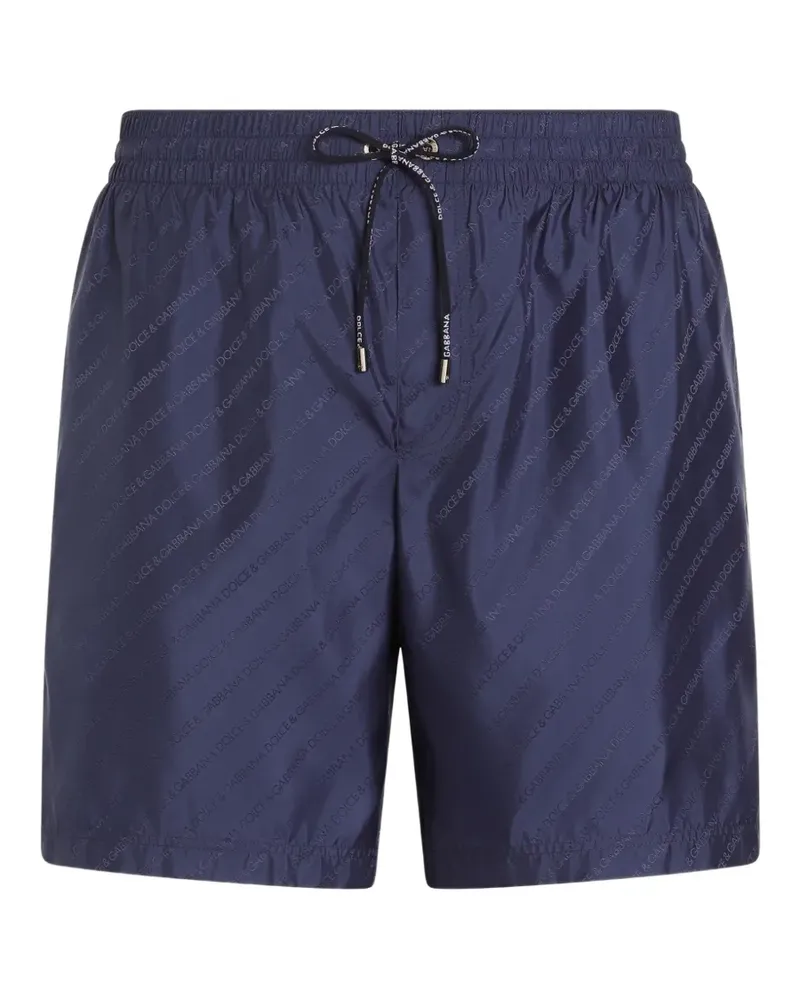 Dolce & Gabbana Shorts mit Jacquard-Logo - Blau Blau