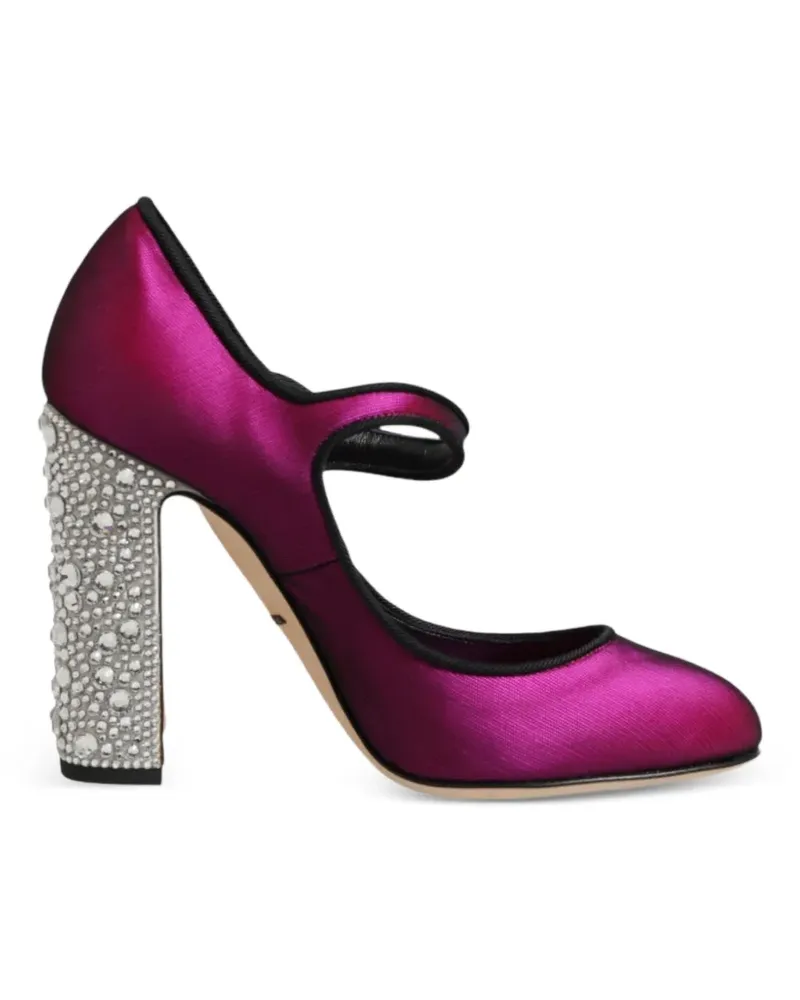 Dolce & Gabbana Mary Janes mit Kristallen - Rosa Rosa