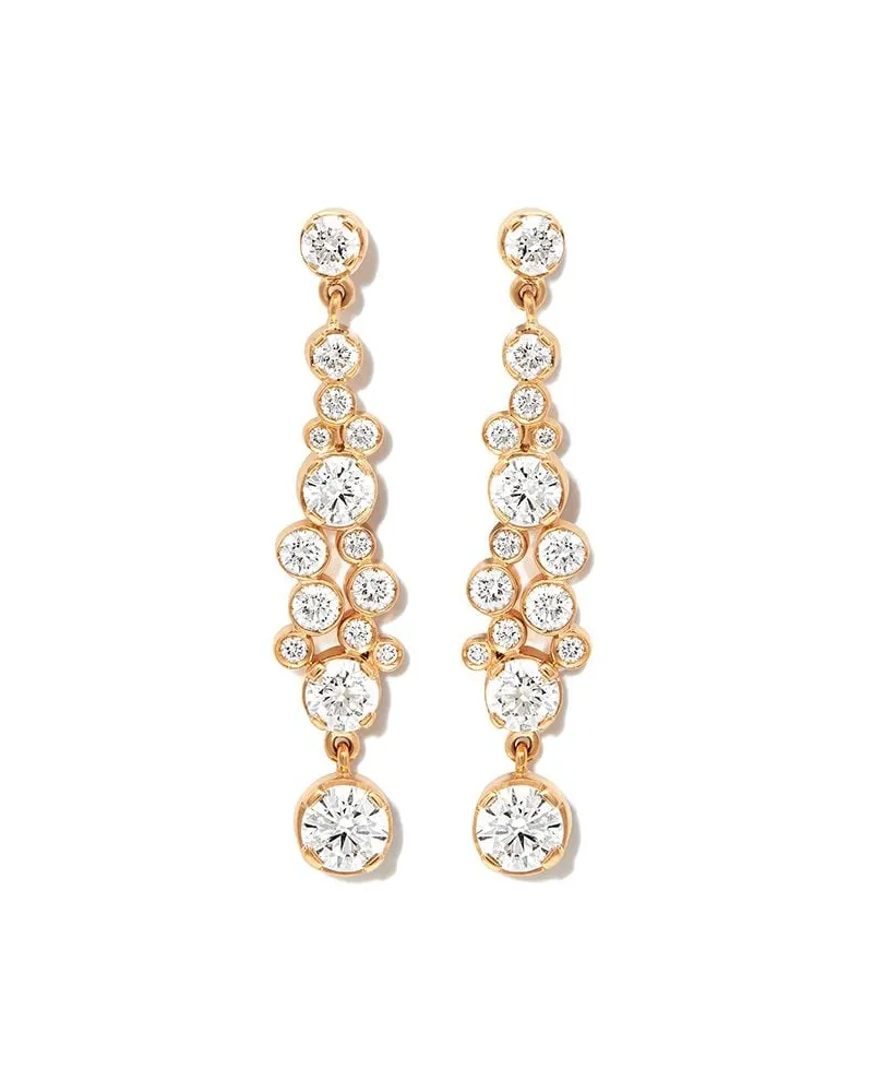 Sophie Bille Brahe 18kt Gelbgold-Hängeohrringe mit Diamanten Gold