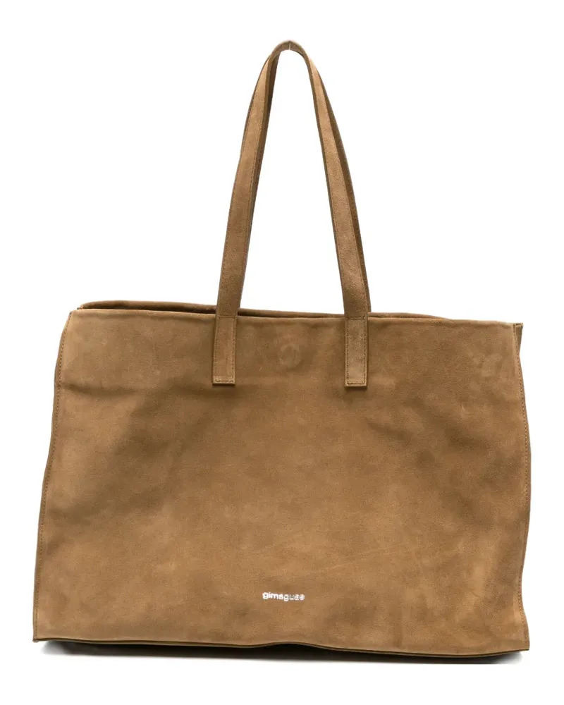 GIMAGUAS suede tote bag - Braun Braun