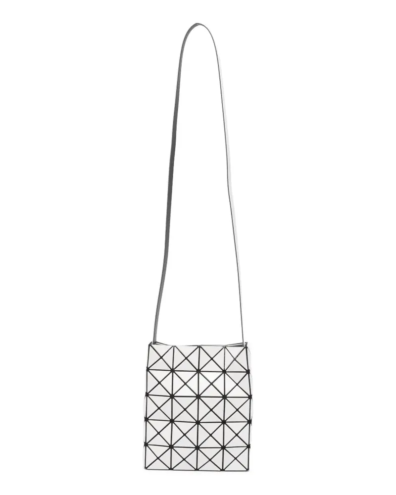Issey Miyake Schultertasche mit geometrischen Einsätzen - Weiß Weiß