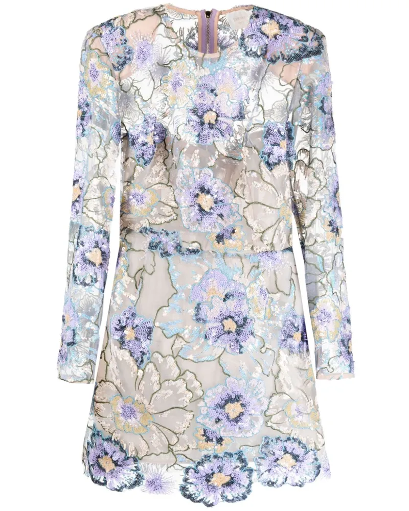 BRONX AND BANCO Kleid mit Blumenmuster - Blau Blau