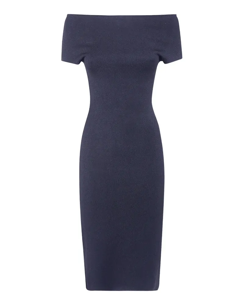 Magda Butrym Schulterfreies Strickkleid - Schwarz Schwarz