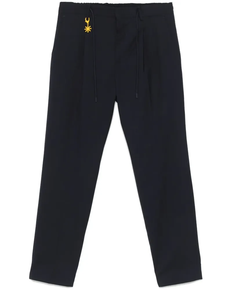 Manuel Ritz Hose mit Tapered-Bein - Blau Blau