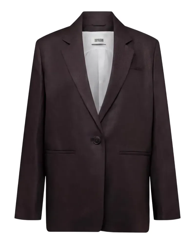Drykorn Mowtie single-breasted notched-lapels blazer - Braun Braun