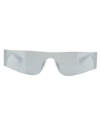 Balenciaga Sonnenbrille mit Shield-Gestell Silber