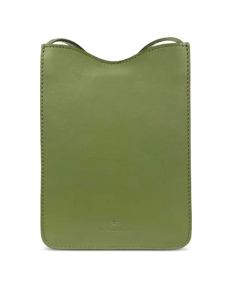 IL BISONTE Roseto Schultertasche mit Druckknopf - Grün Grün
