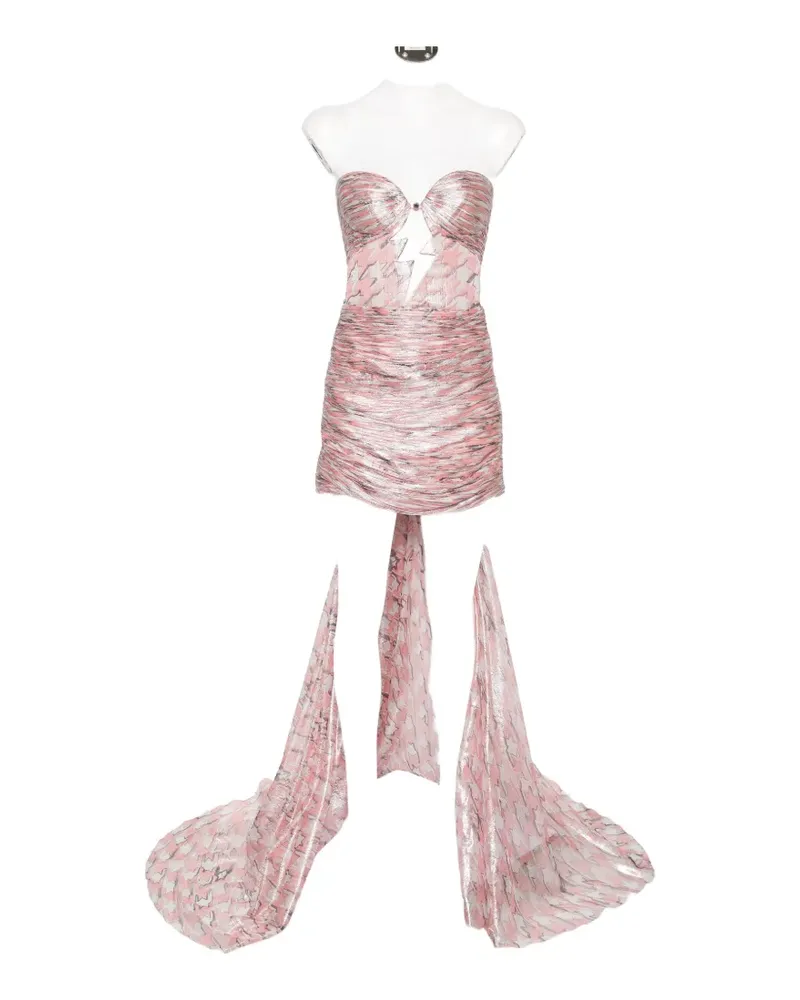 Maria Lucia Hohan Kelly cut-out ruched mini dress - Rosa Rosa