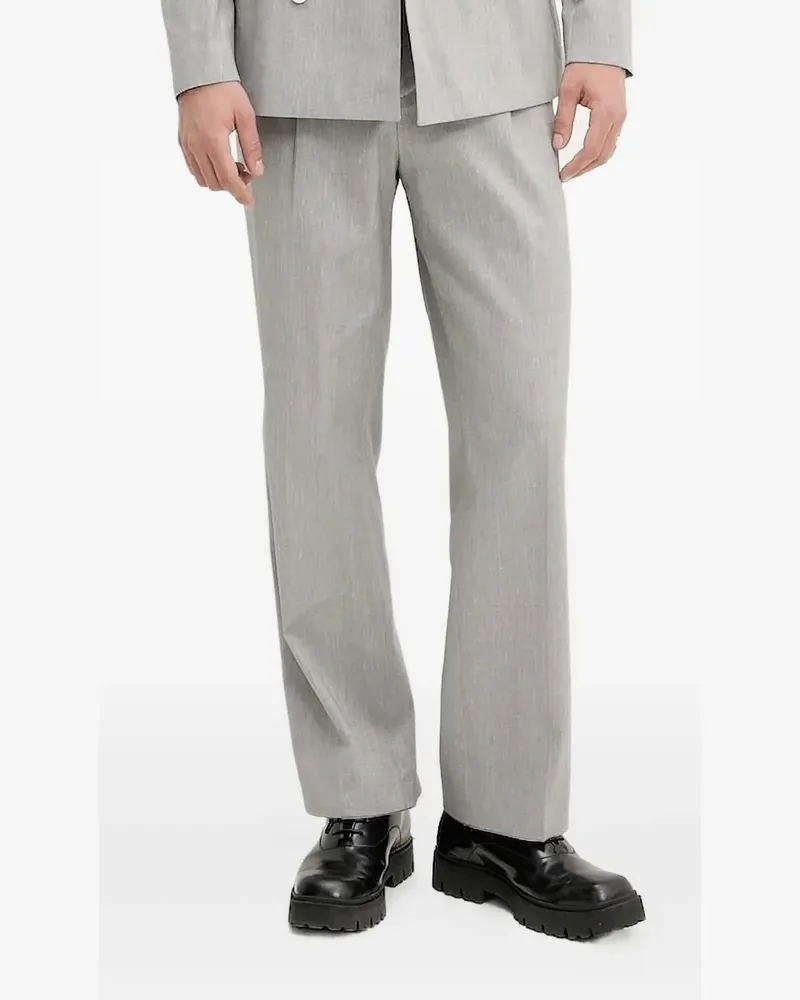 HUGO BOSS Plissierte Hose - Grau Grau