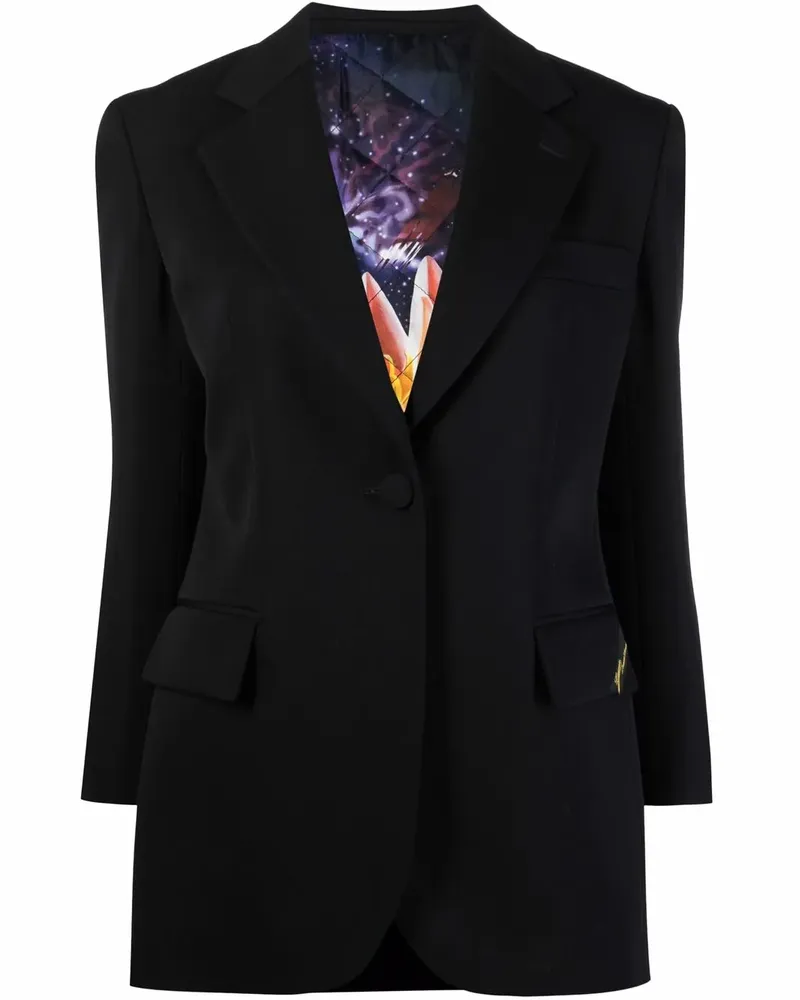 Lanvin Schmale Jacke - Schwarz Schwarz