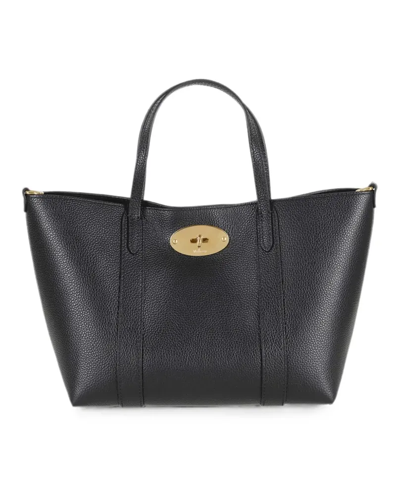 Mulberry Gekörnte Bayswater Tote Bag - Schwarz Schwarz