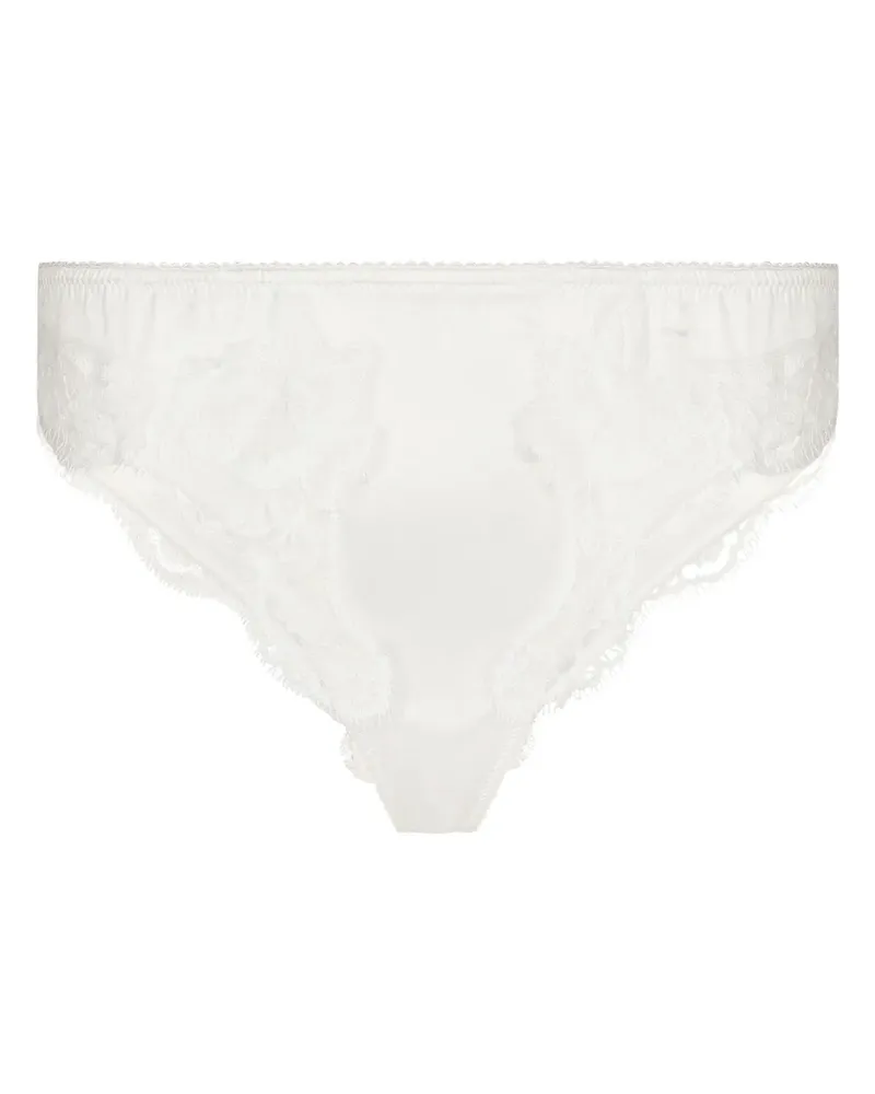 Dolce & Gabbana Tanga mit Spitze - Weiß Weiß
