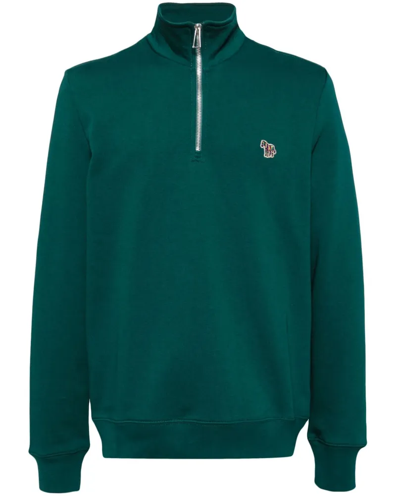 Paul Smith Sweatshirt mit Zebra-Logo - Grün Grün