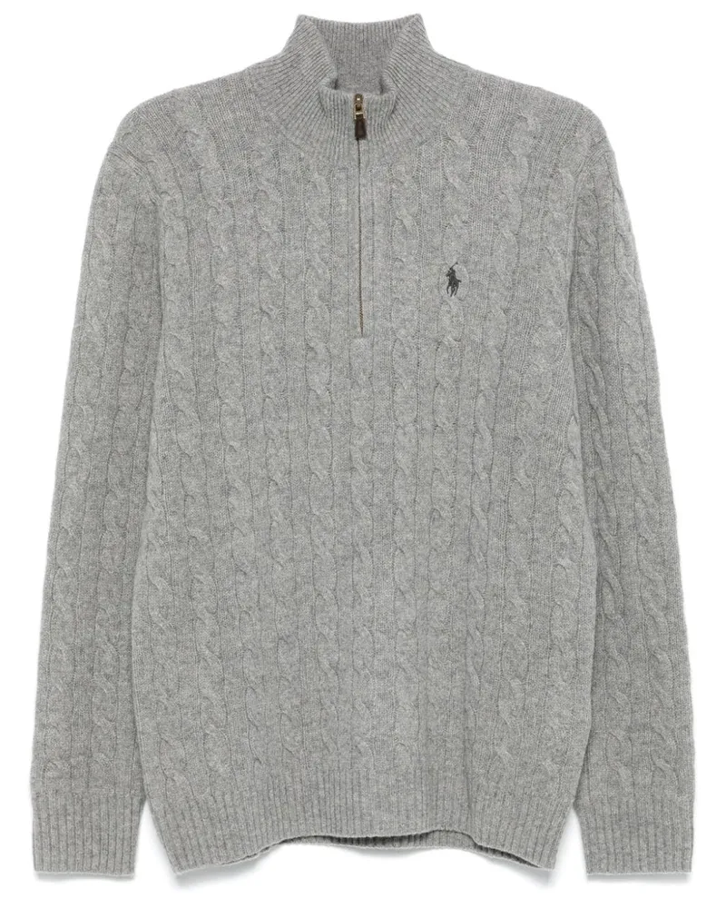 Ralph Lauren Pullover mit Zopfmuster - Grau Grau