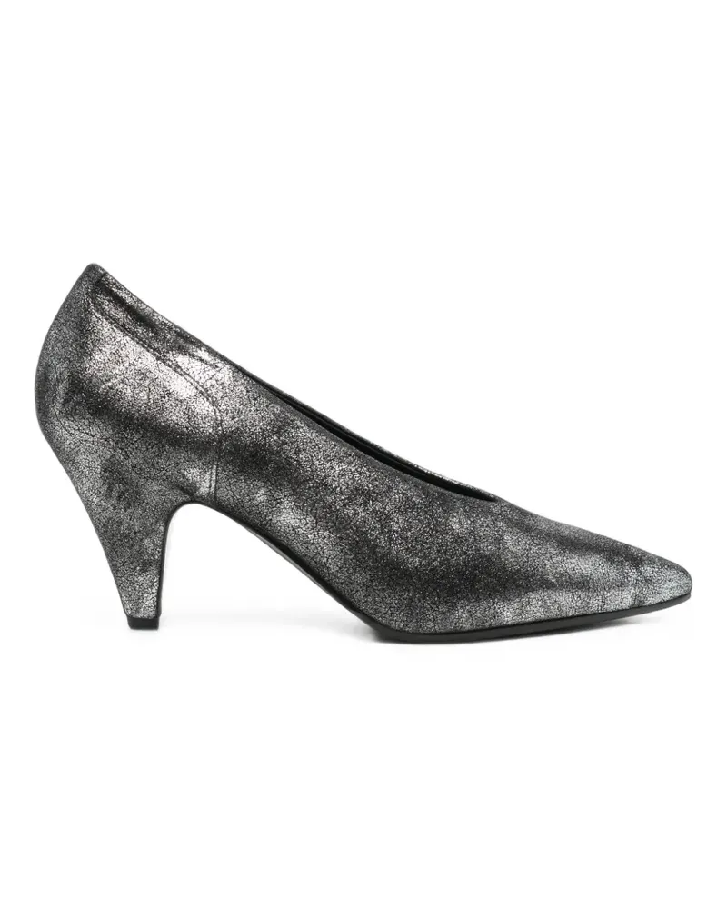 Roberto del Carlo Pumps mit spitzer Kappe - Silber Silber