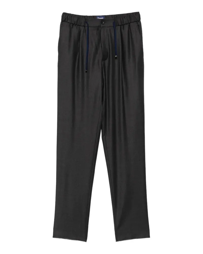 Drumohr  Bundfaltenhose mit Kordelzug - Grau Grau