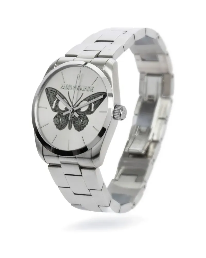 Zadig & Voltaire Butterfly 33mm - Silber Silber
