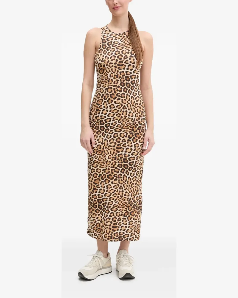 Puma Maxikleid mit Leopardenprint - Nude Nude