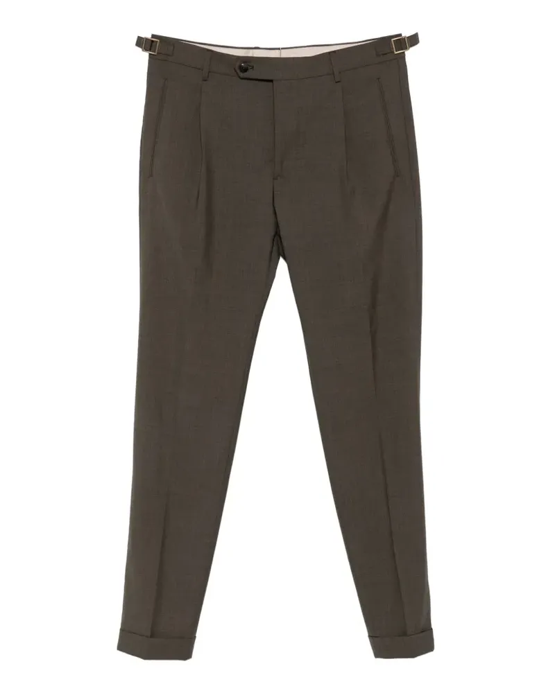 Berwich pleated side-adjuster trousers - Braun Braun