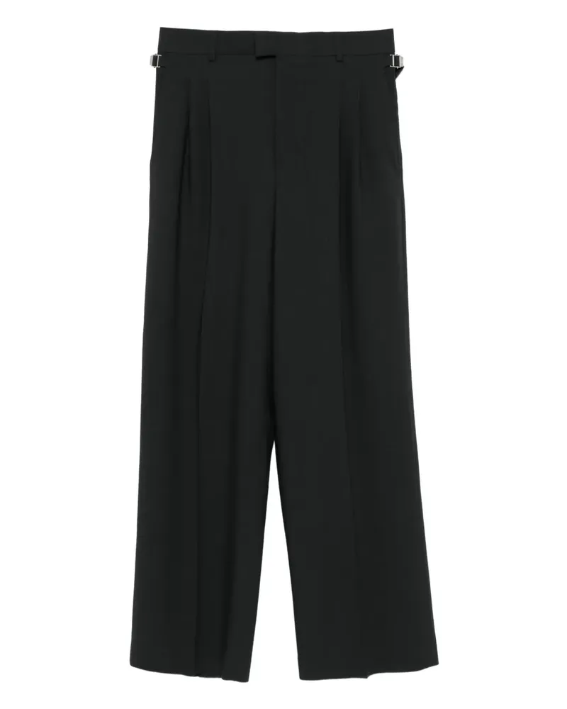 AMI Paris Hose mit Falten und Schnallenverschluss - Grau Grau