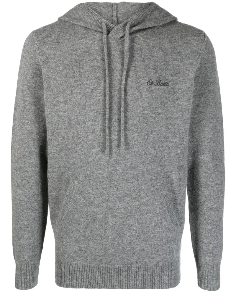 MC2 Saint Barth Hoodie mit Logo-Stickerei - Grau Grau
