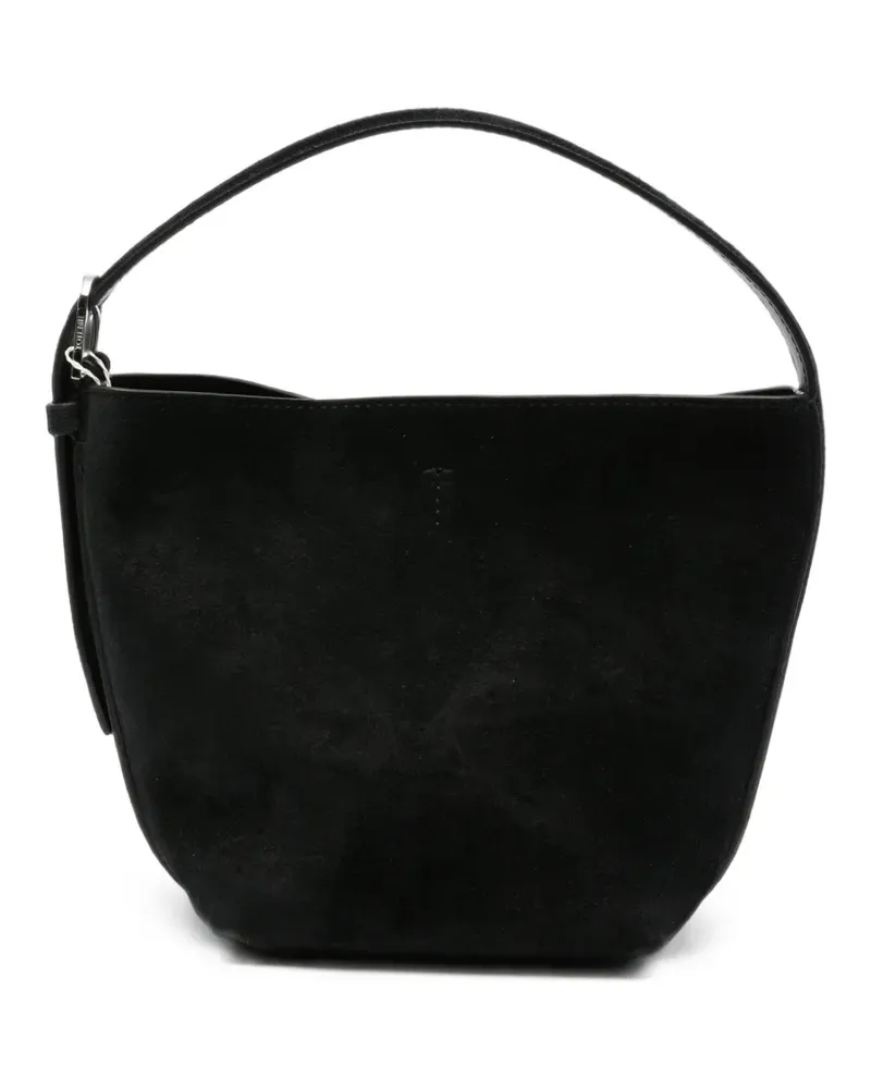 Totême Wildleder-Tote Bag mit Gürtel - Schwarz Schwarz