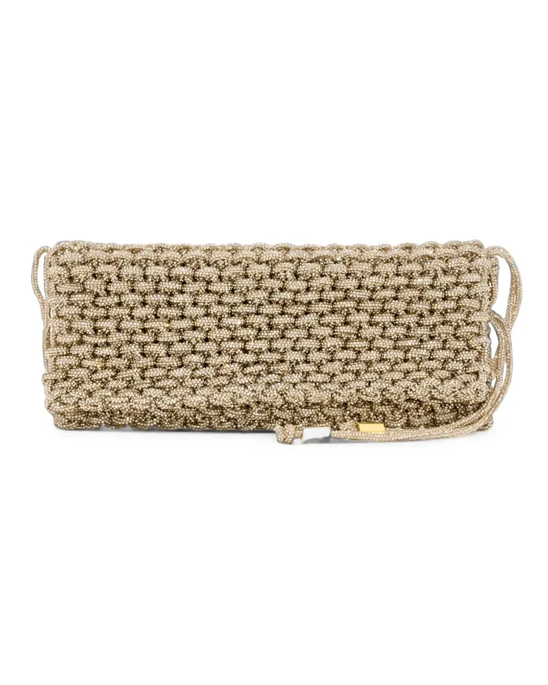 HIBOURAMA Aurora Schultertasche mit Kristallen - Gold Gold