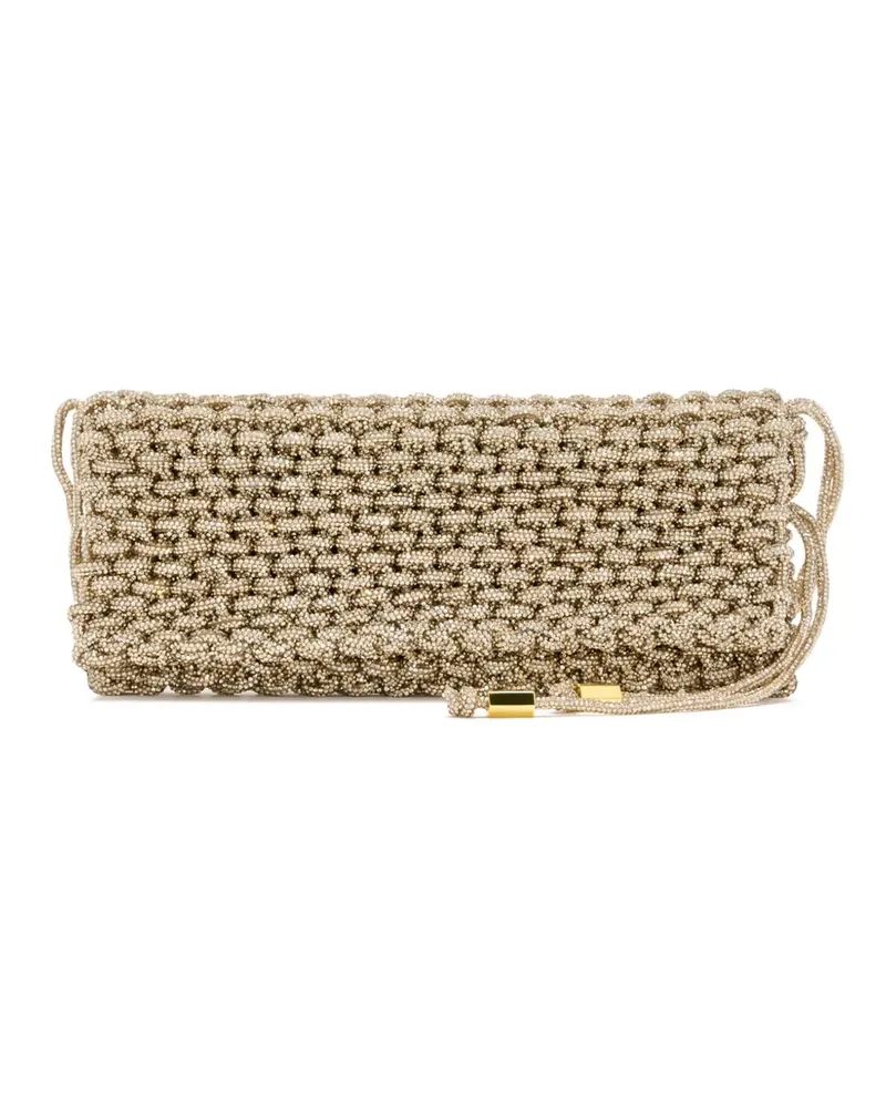 HIBOURAMA Aurora Schultertasche mit Kristallen - Gold Gold