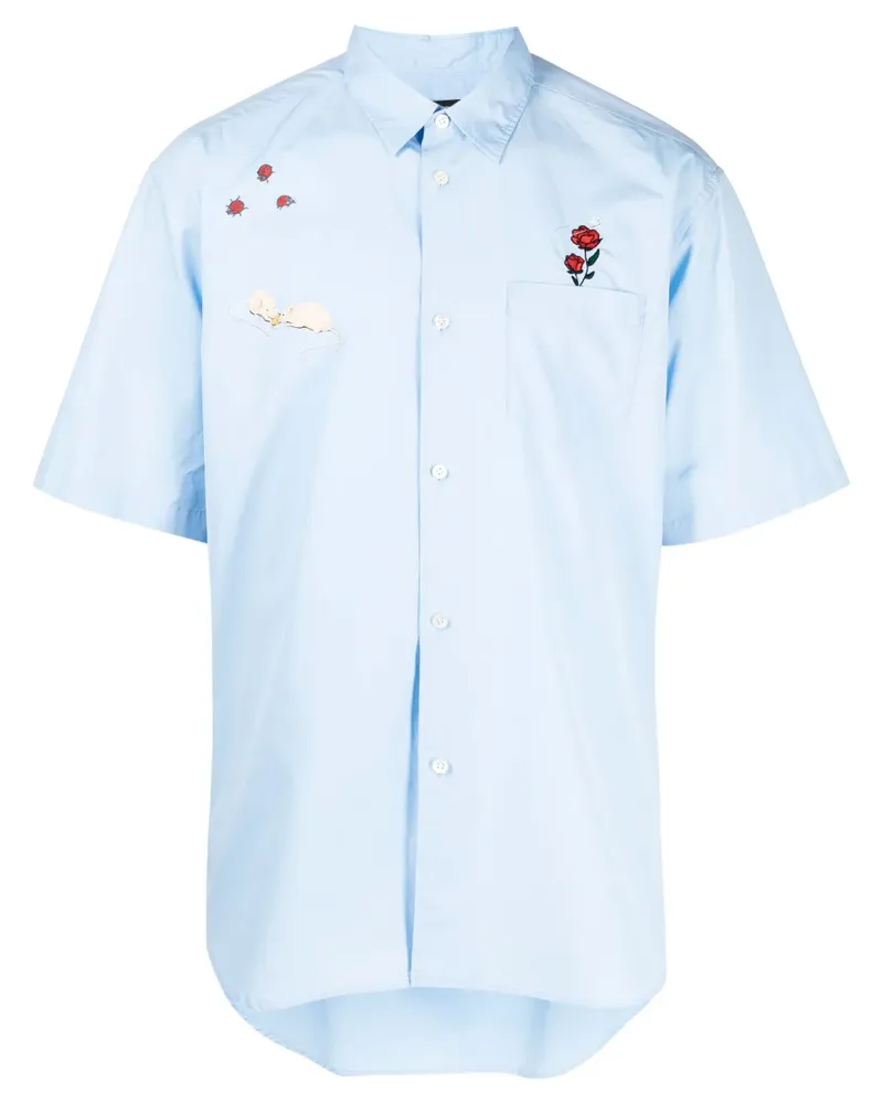 Undercover Hemd mit Patch-Detail - Blau Blau