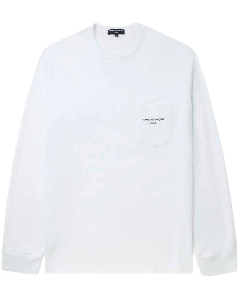 Comme des Garçons T-Shirt mit Logo-Print - Weiß Weiß