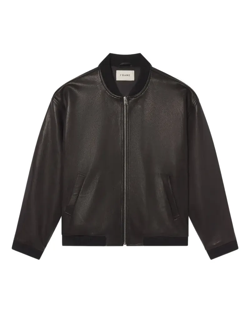 Frame Denim Bomberjacke aus Leder - Braun Braun