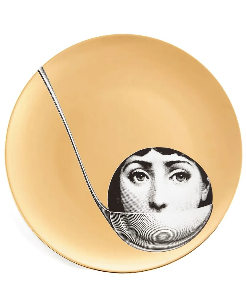 Fornasetti Variazioni n.162 Wandteller - Gold Gold