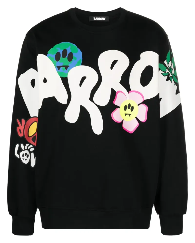 BARROW Sweatshirt mit Logo-Print - Schwarz Schwarz