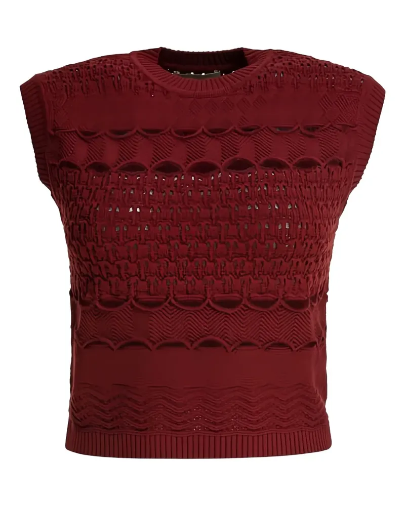 Elie Saab Locker gestricktes Tanktop - Rot Rot