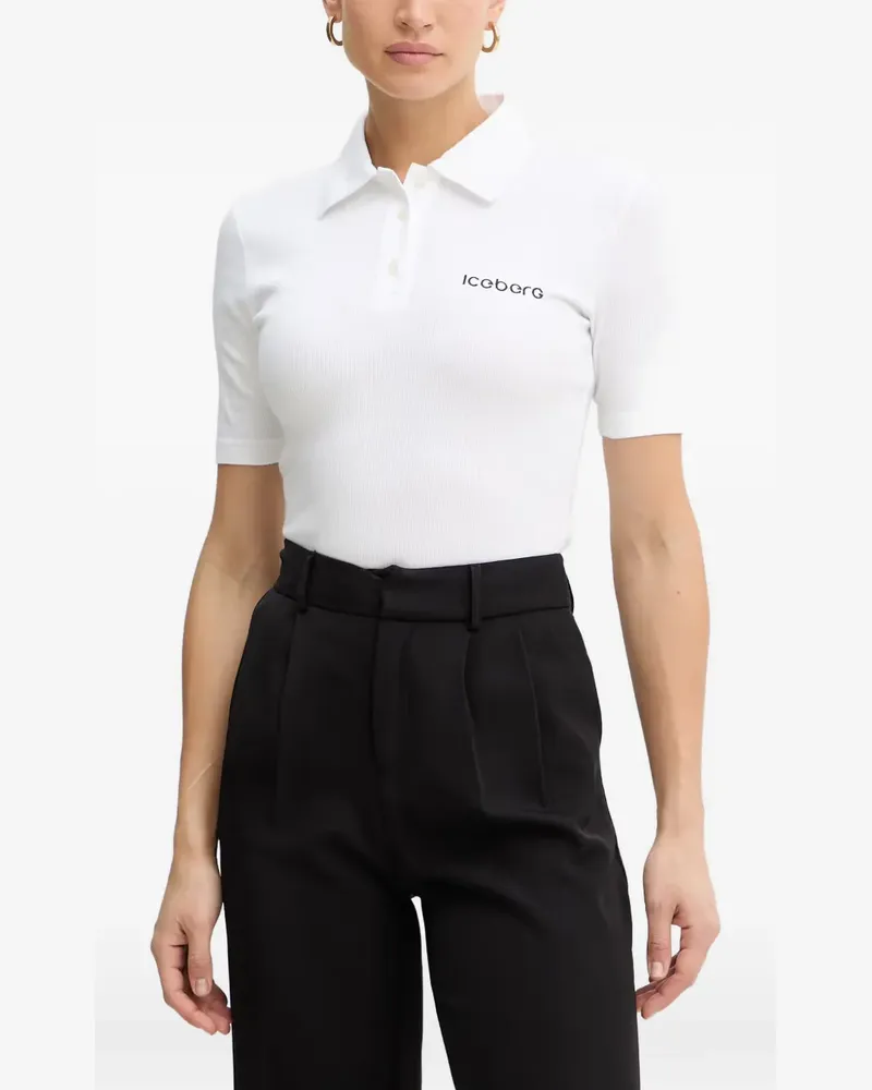 Iceberg Geknöpftes Poloshirt - Weiß Weiß