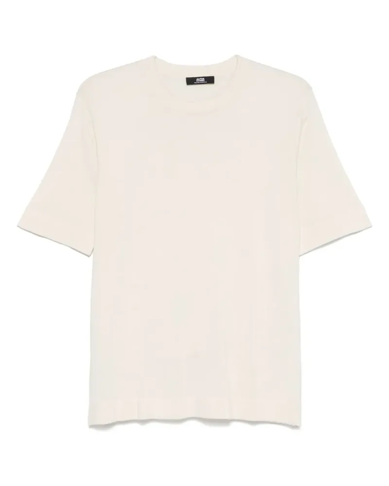 Alpha Studio Fein gestricktes T-Shirt - Nude Nude