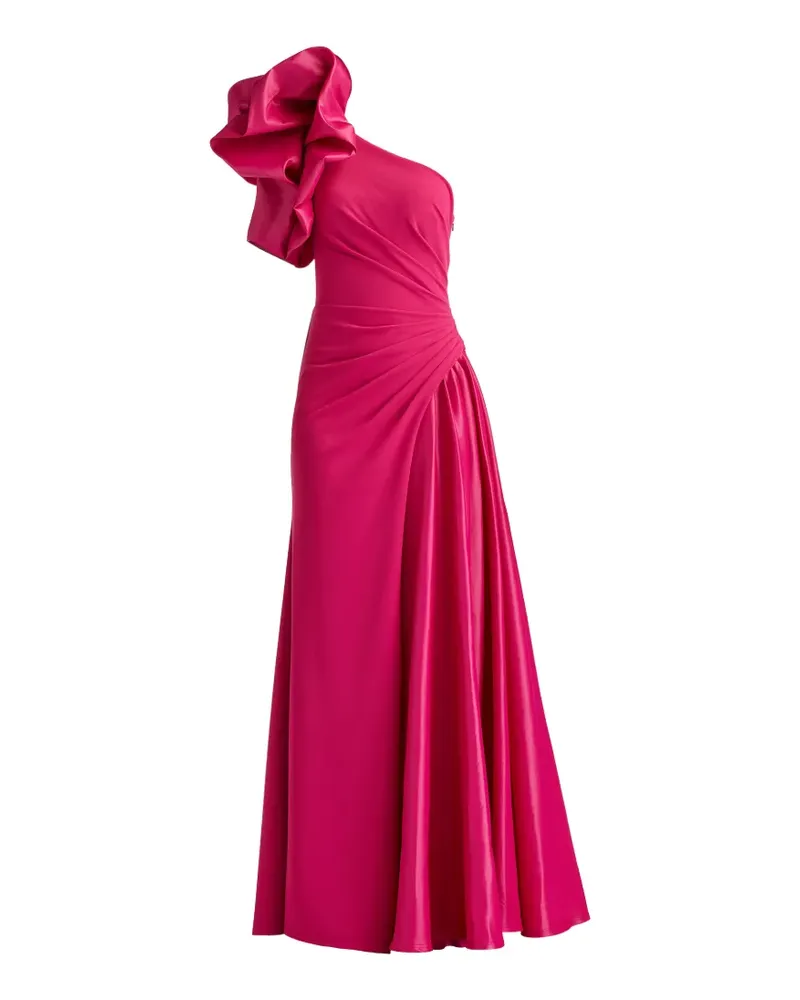 Tadashi Shoji Einschultriges Kleid mit Rüschen - Rosa Rosa