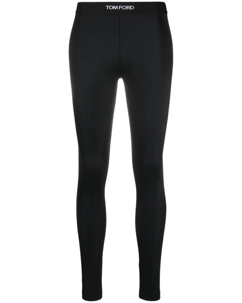 Tom Ford Leggings mit Logo-Bund - Schwarz Schwarz