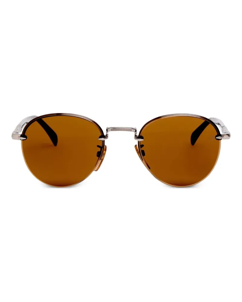 EYEWEAR by DAVID BECKHAM Sonnenbrille mit rundem Gestell - Silber Silber