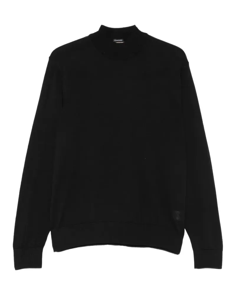 HUGO BOSS H.Bjarno high-neck virgin-wool sweater - Schwarz Schwarz