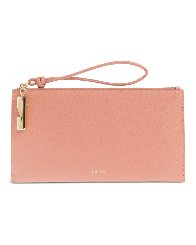 Furla Iride leather clutch bag - Rosa Rosa