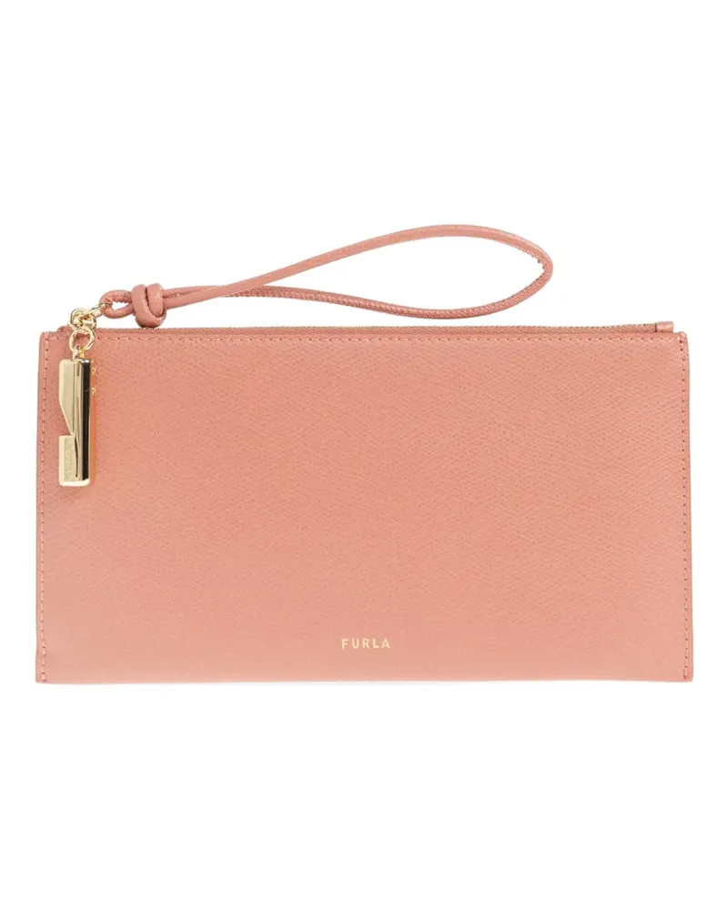 Furla Iride leather clutch bag - Rosa Rosa