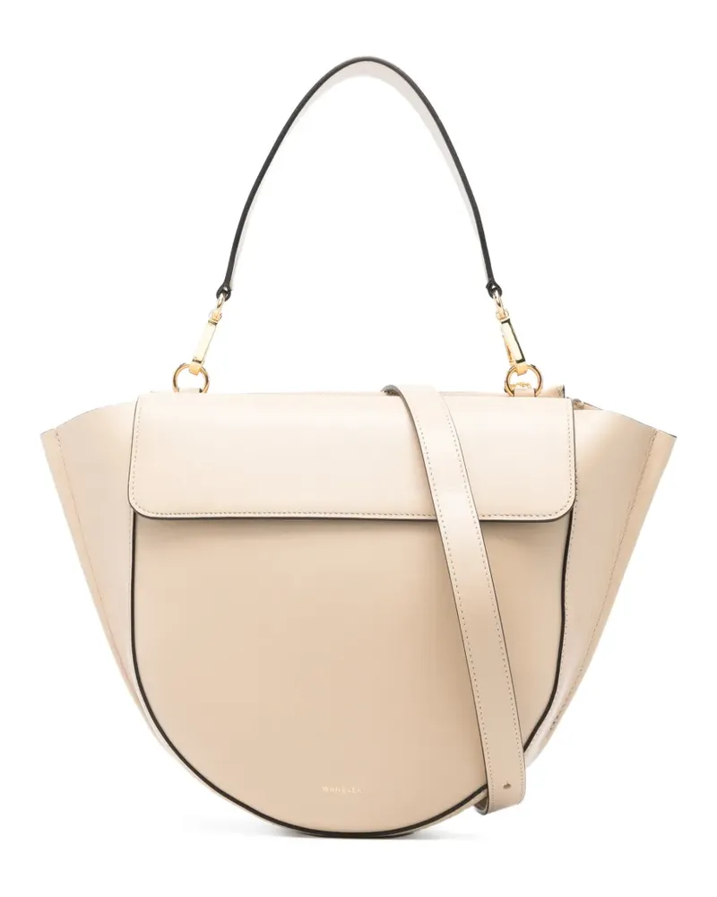 WANDLER Mittelgroße Hortensia Schultertasche - Nude Nude
