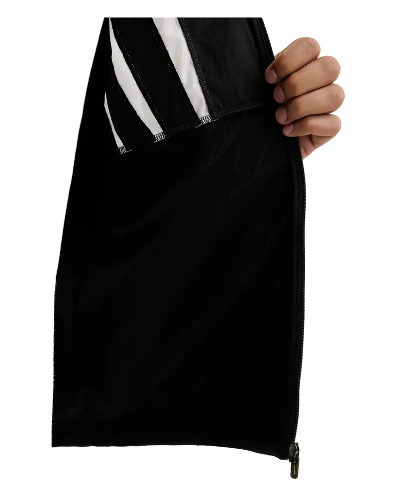 adidas Gestreifte Adizero Sportjacke - Schwarz Schwarz