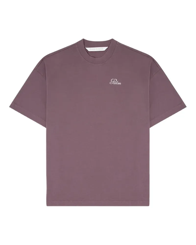 Palm Angels T-Shirt mit Logo-Print - Violett Violett