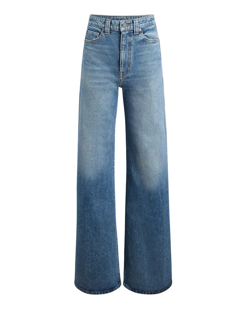 KHAITE Dane Schlagjeans - Blau Blau