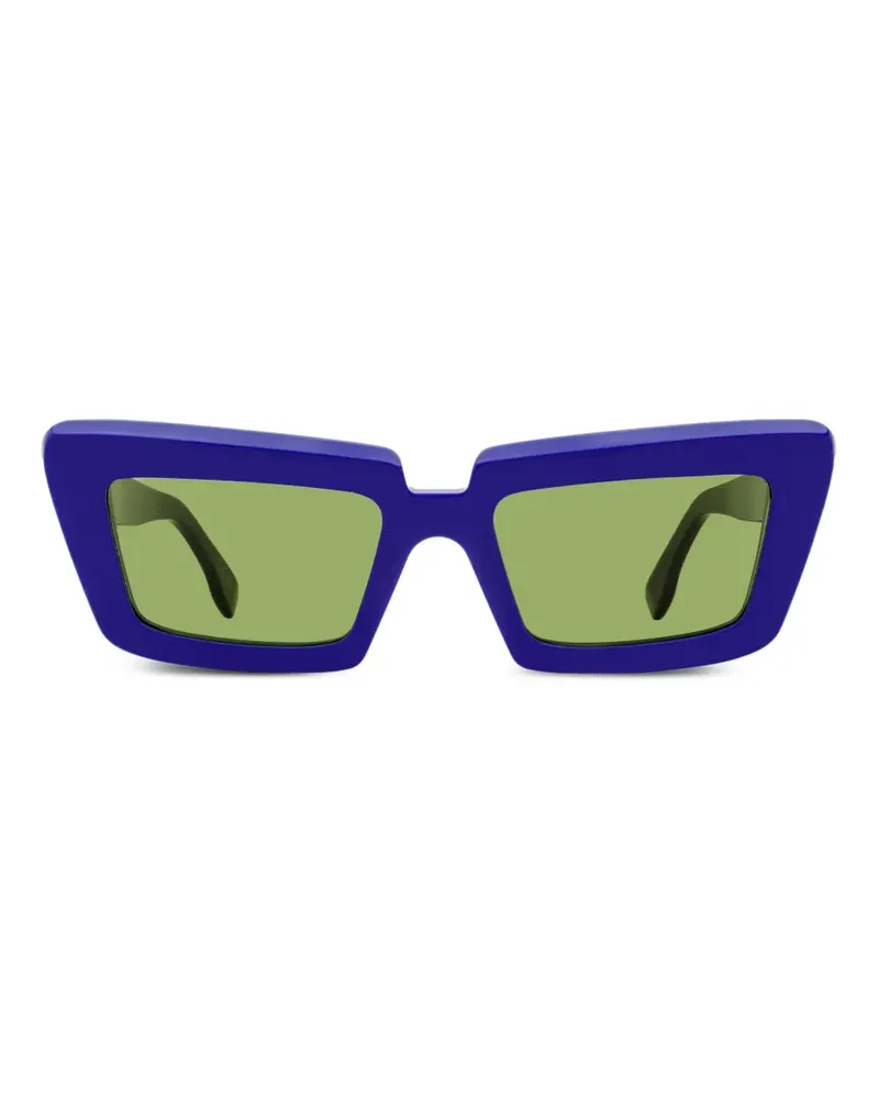RETROSUPERFUTURE Coccodrillo Sonnenbrille mit spitzen Kanten - Blau Blau