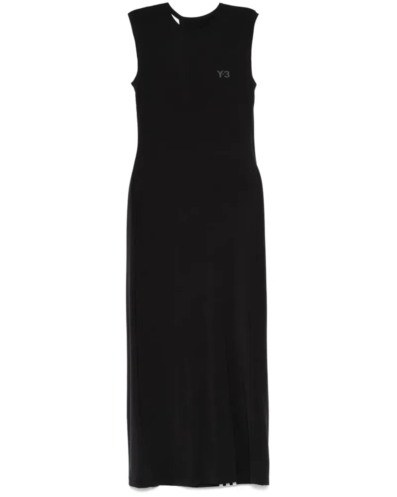 Y-3 Maxikleid mit Trägern - Schwarz Schwarz